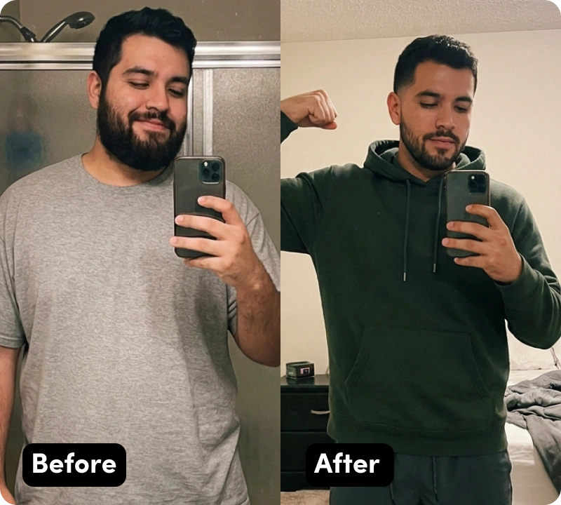 Miguel before and after